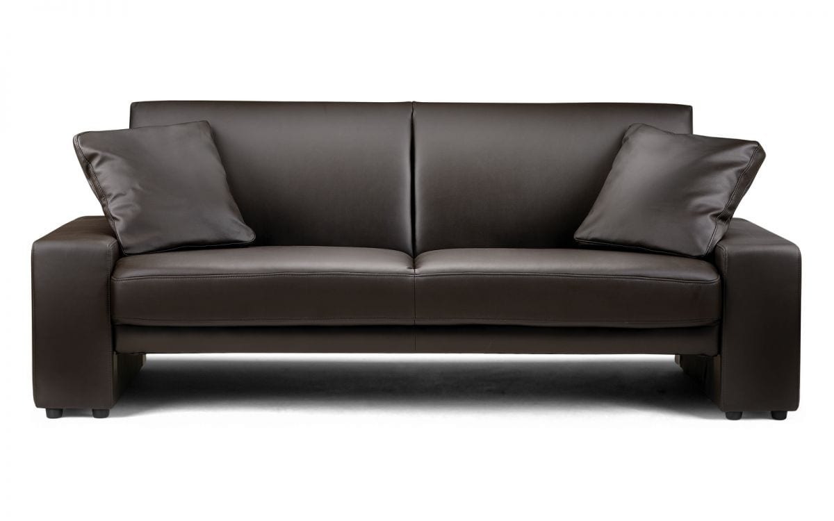 Supra Sofa Bed Let Us Furnish, Brown Leather Bed Settee